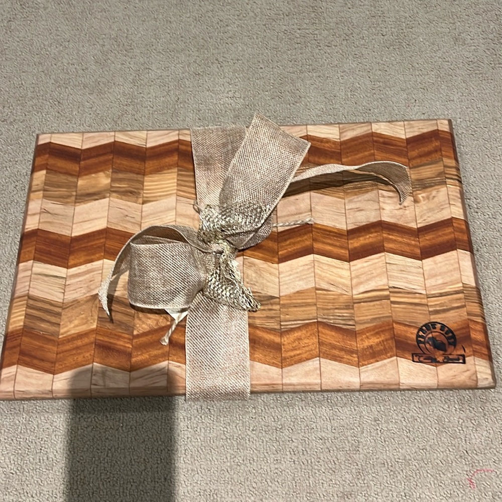 NWT handmade wood cutting board by Plank Road